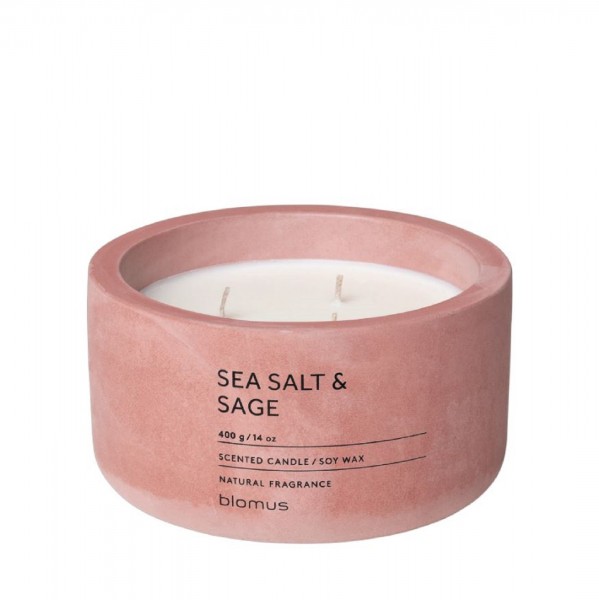 Blomus FRAGA Duftkerze 13 cm, Sea Salt & Sage, Withered Rose, 65956 