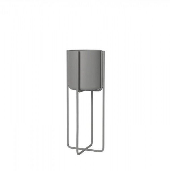 Blomus KENA Pflanzgefäß mit Gestell Steel Gray 66018 