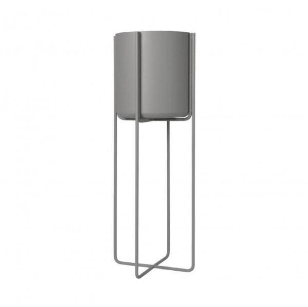 Blomus KENA Pflanzgefäß mit Gestell Steel Gray 66021 