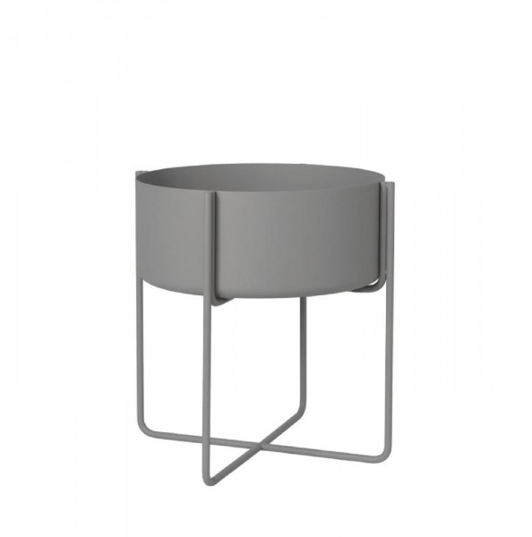 Blomus KENA Pflanzgefäß mit Gestell Steel Gray 66024 