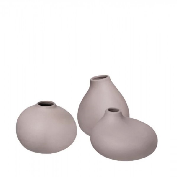 Blomus NONA Vase 3er Set Bark 66225 