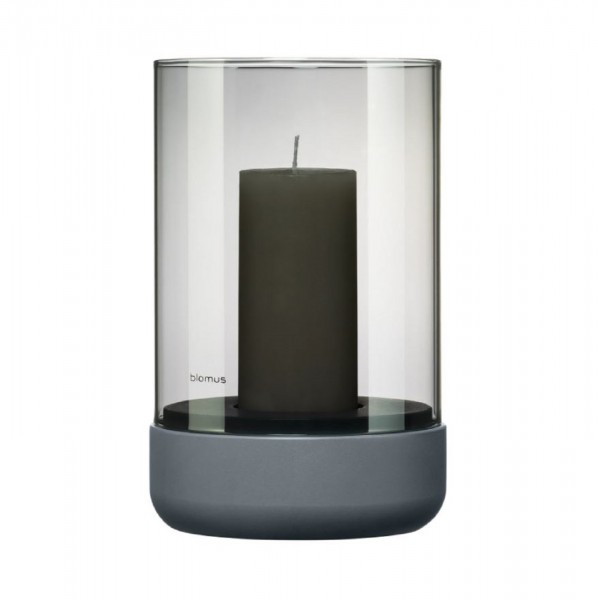 Blomus Windlicht CALMA M Steel Gray, Smoke 66230 
