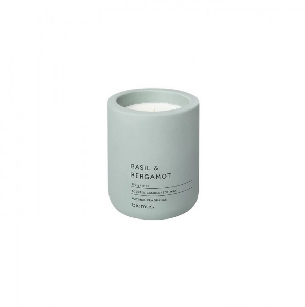 Blomus FRAGA Duftkerze 9 cm, Basil & Bergamot, Pine Gray, 66450 