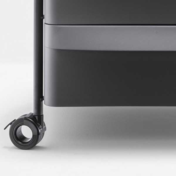 Pedrali Boxie 2C Rollcontainer grau/schwarz