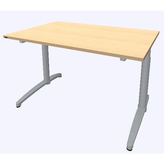 Assmann Schreibtisch Canvaro 120x80cm konfigurierbar 