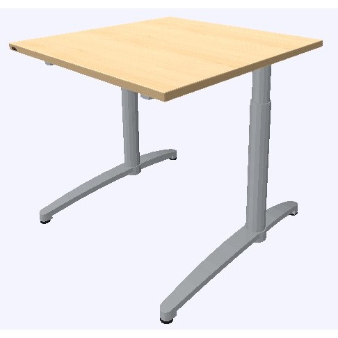 Assmann Schreibtisch Canvaro 80x80cm konfigurierbar 