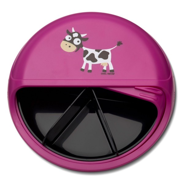 Carl Oscar BentoDISC Lunchbox Kuh purple 109702 