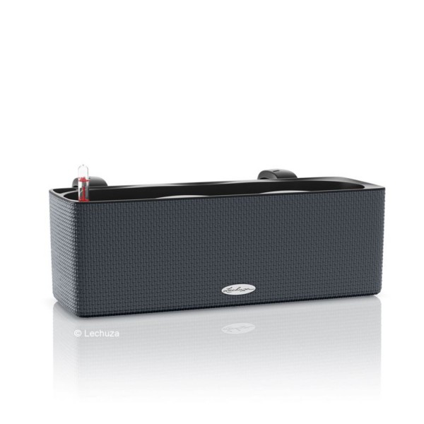 Lechuza Cube Color Triple mit Stick-System schiefergrau 13684 