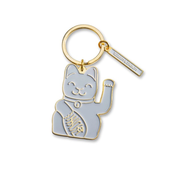 Donkey Products Schlüsselanhänger Maneki Neko Grey 400933 