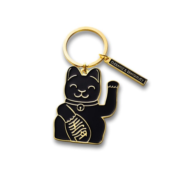 Donkey Products Schlüsselanhänger Maneki Neko Black 400935 