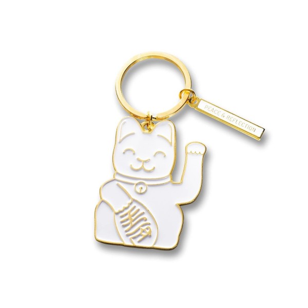 Donkey Products Schlüsselanhänger Maneki Neko White 400936 