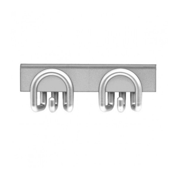 Rexite Dueposti Wandkleiderhaken aluminium 992.NA.AN 