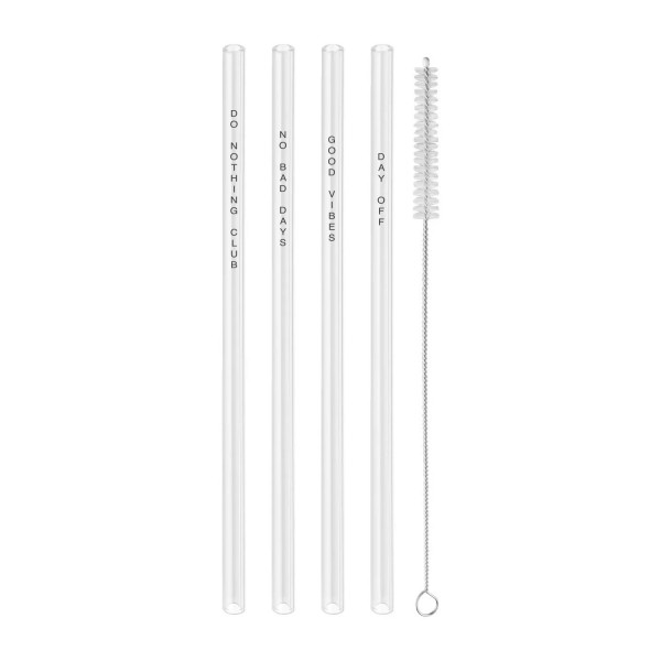 Eulenschnitt Strohhalme Trinkhalme im 4er Set gl-059 