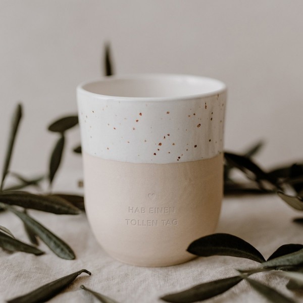 Eulenschnitt Becher Toller Tag pot-039 