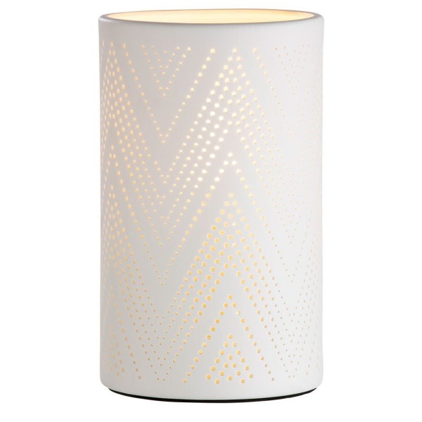 GILDE Porzellan Lampe "Pacco" weiß 20cm 32007 