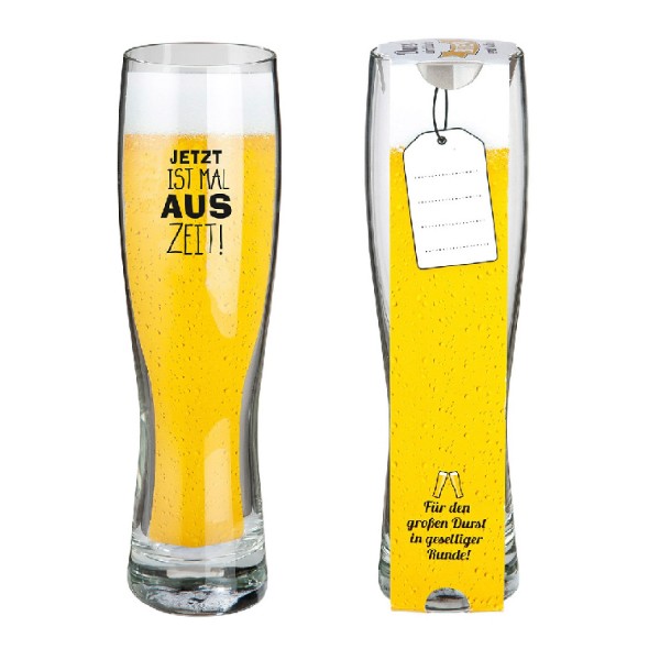 Weizenbierglas "Auszeit" 500ml 50724 