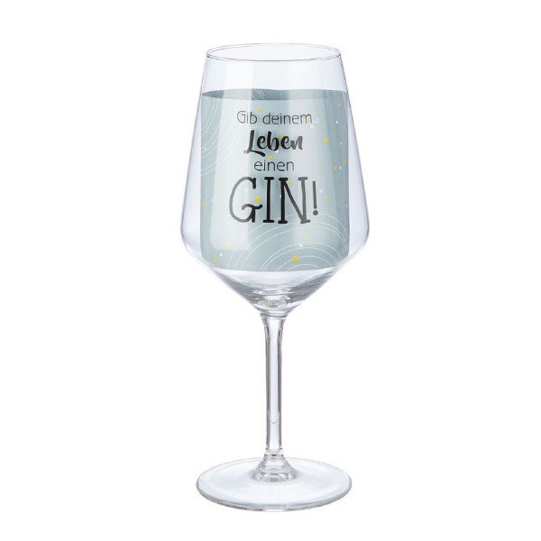 Weinglas "Gib deinem Leben einen Gin" 530ml 52862 