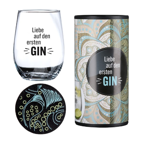 Ginglas rund Ginglas rund „Liebe auf den ersten GIN“ 62518 