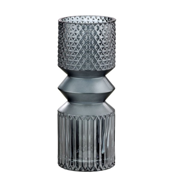 Gilde Glas Vase Pintu grau 40493 