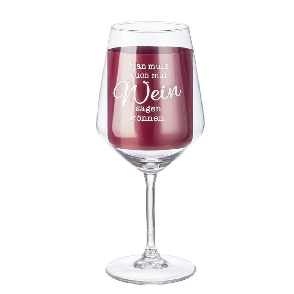 Weinglas "Wein sagen können" 530 ml 52859 