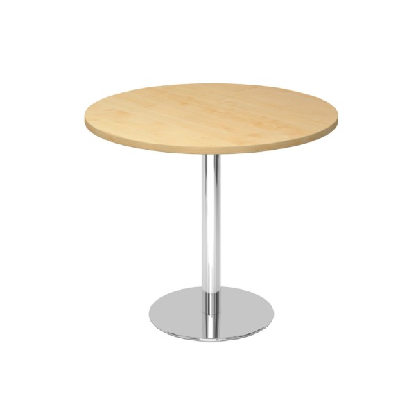 Hammerbacher Besprechungstisch, runde Tischplatte, ⌀ 100 cm, chrom,  VSTF10_C, konfigurierbar 
