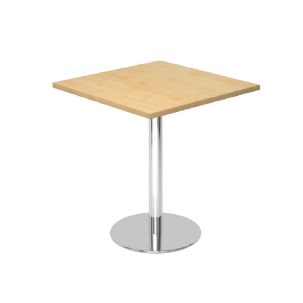 Hammerbacher Besprechungstisch, quadratische Tischplatte, 80x80x74cm, chrom, VSTF88_C, konfigurierbar 