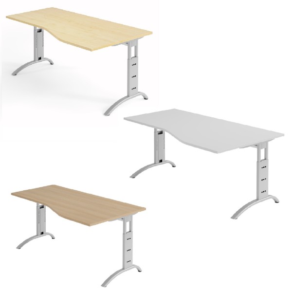 Hammerbacher Schreibtisch VFS Ergonomic Plus, Breite 180 freiform konfigurierbar 