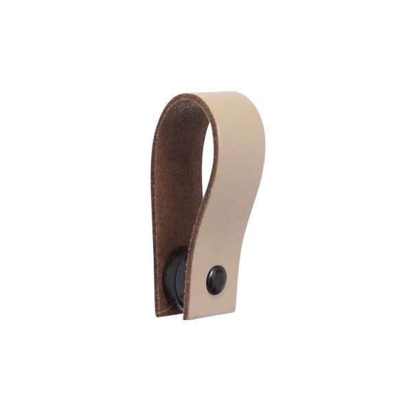 HANDLES and more Magnetschleife Handtuchhalter Leder taupe 