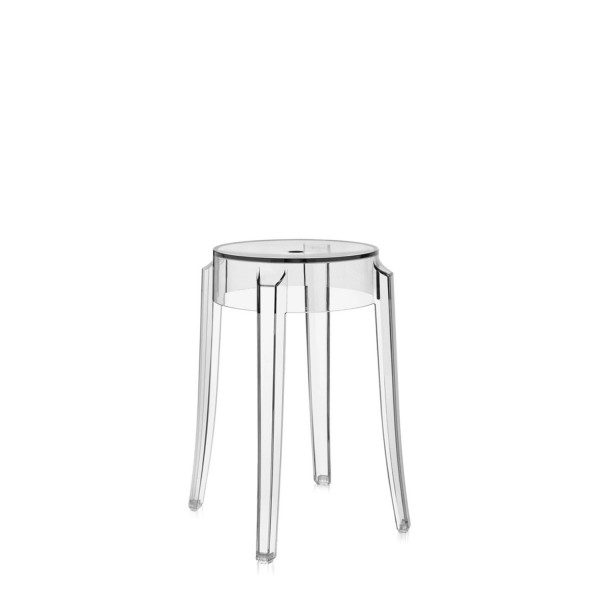 Kartell Hocker Charles Ghost 46 cm glasklar 4897B4 