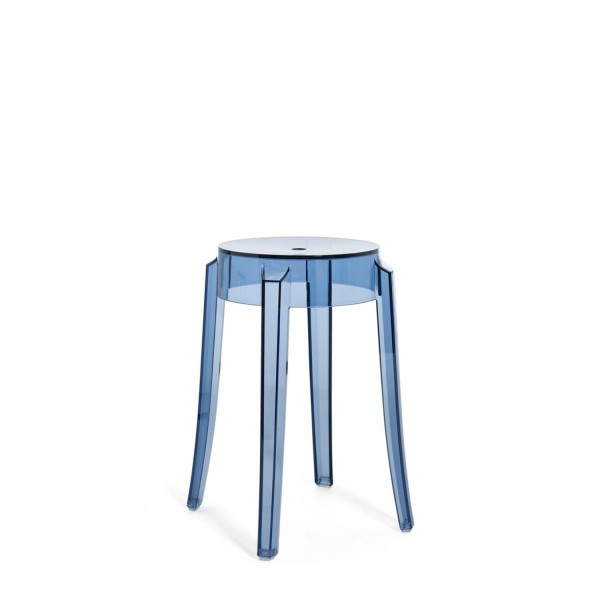 Kartell Hocker Charles Ghost 46 cm staubblau 4897Z4 