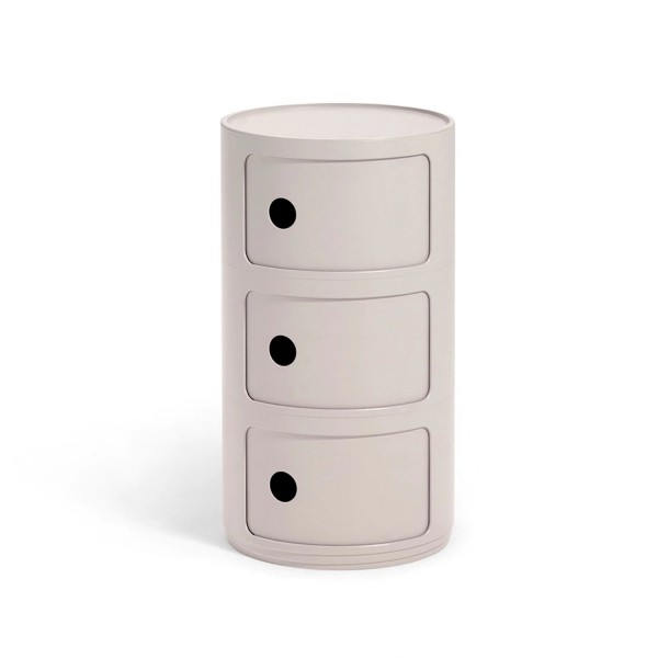 Kartell Componibili Bio 3 Fächer creme 5970PA 