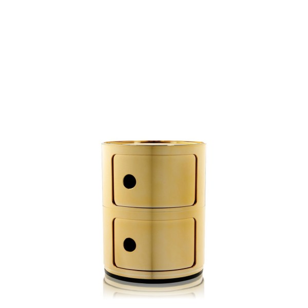 Kartell Componibili Metal 2 Fächer gold 5966GG 