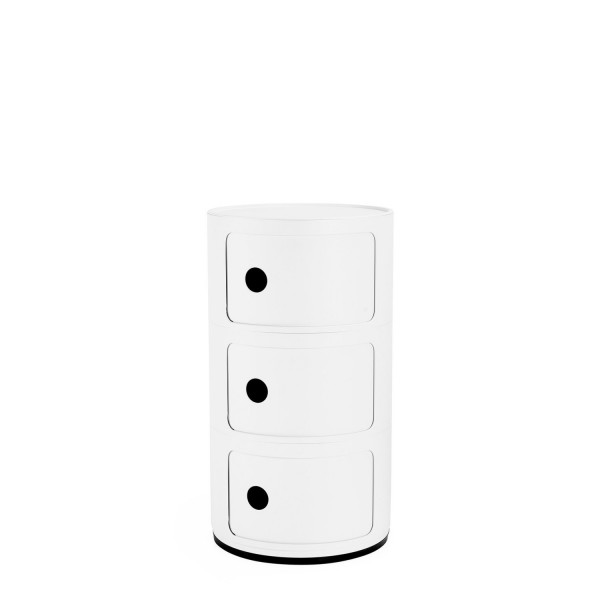 Kartell Componibili Recycled 3 Fächer mattweiß 498803 