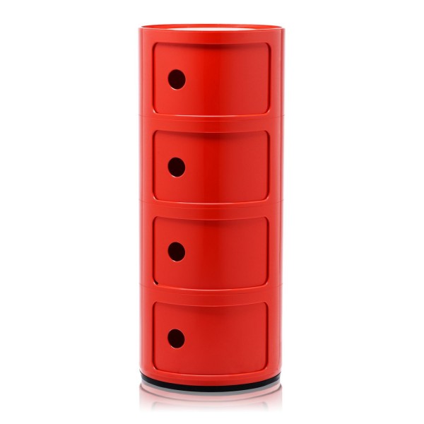 Kartell Componibili Classic 4 Fächer rot 498510 