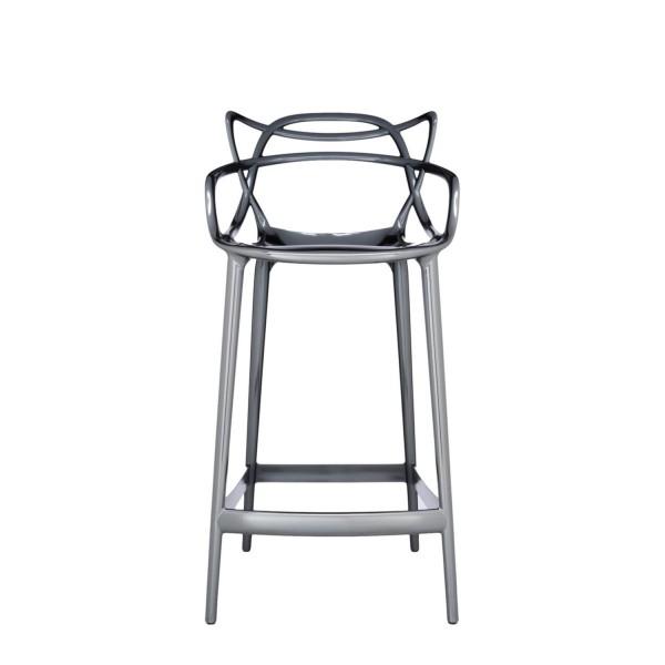 Kartell Barhocker Masters Metallic titan Sitzhöhe 65cm 5849TT 