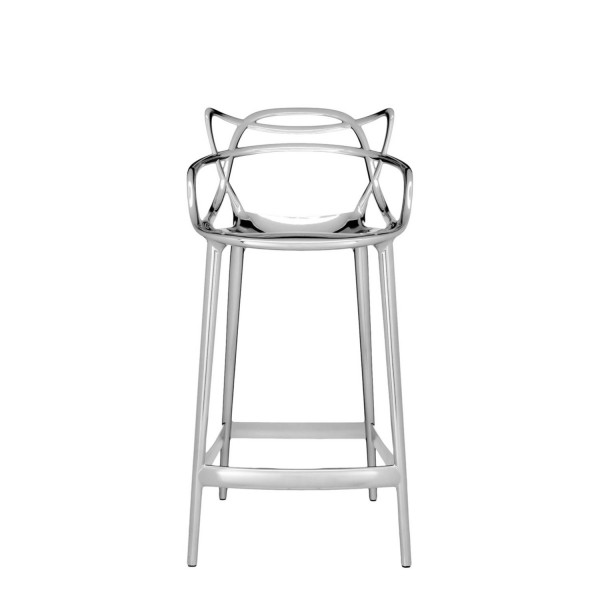 Kartell Barhocker Masters Metallic verchromt Sitzhöhe 65cm 5849XX 