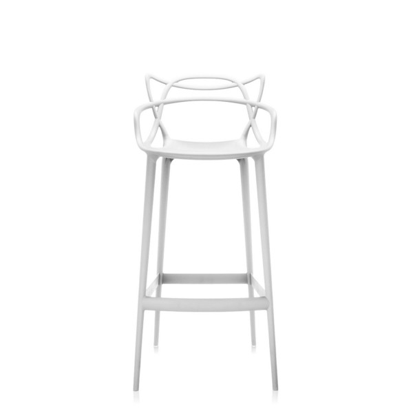 Kartell Barhocker Masters weiß Sitzhöhe 75cm 586803 