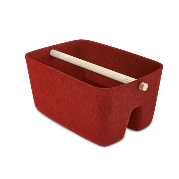 pieperconcept Zeitungskorb Kata Filz rot 809168815 