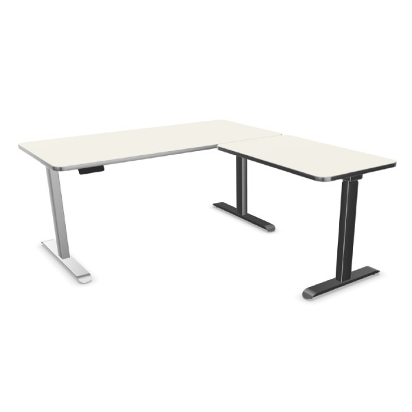 Kerkmann Steh-Sitztisch Move 3 Premium, Winkelarbeitsplatz 90°, elektrisch, konfigurierbar 