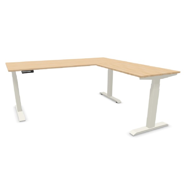 Kerkmann Steh-Sitztisch Move 4 neu, Winkelarbeitsplatz 90° elektrisch, konfigurierbar 