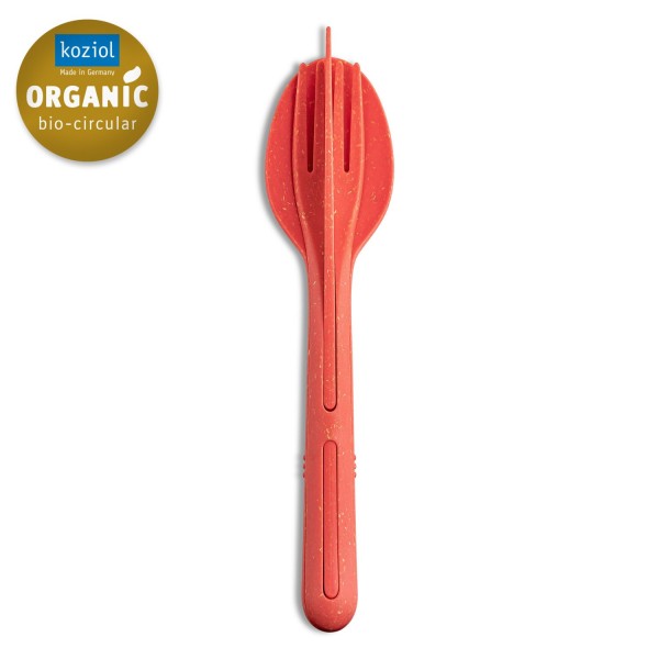 Koziol Besteckset 3-teilig Klikk nature coral 8003704 