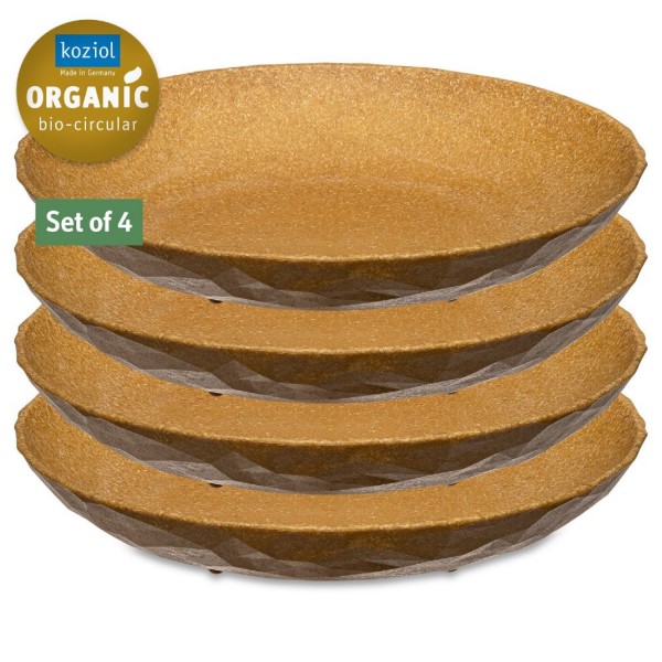 Koziol CLUB PLATE M 4 tiefe Teller 220 mm nature wood 5006702 