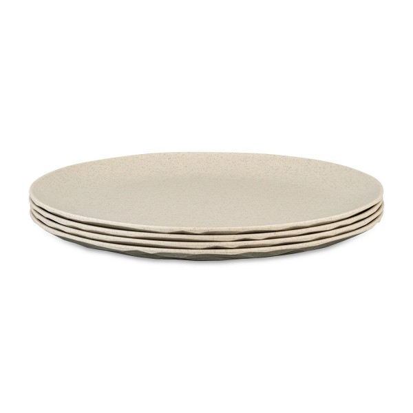 Koziol CLUB PLATE 4er-Set flache Teller, 260 mm, nature desert sand 8638700 