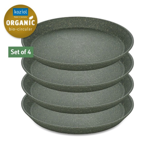 Koziol CONNECT PLATE 205 mm kleiner Teller 4er Set nature ash grey 7100701 