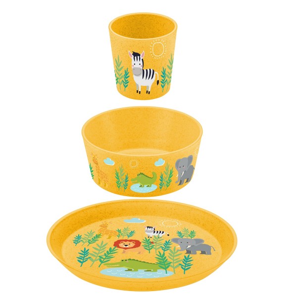 Koziol Geschirrset Connect Africa 3-tlg. organic yellow 1428681 