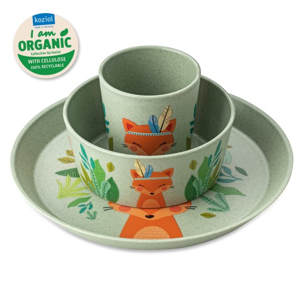 Koziol Geschirrset Connect Harry 3-tlg. organic green 2028668 