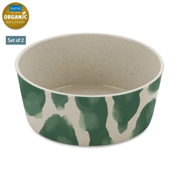 Koziol CONNECT BOWL MONSTERA SPLASH 0,9 Schale 890ml 2er Set nature desert sand 1456700 