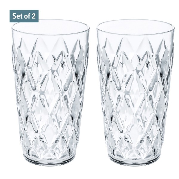 Koziol Crystal L 2er Set Glas 450ml crystal clear 4544535 