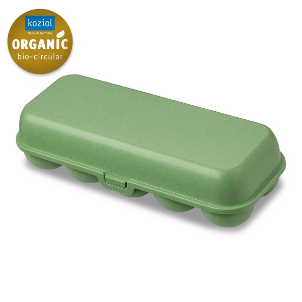 Koziol Eierbox Eggs To Go nature leaf green 7179703 