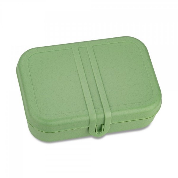 Koziol PASCAL L Lunchbox mit Trennsteg nature leaf green 7152703 